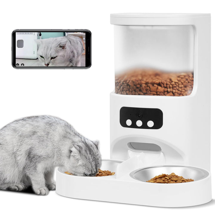 PawFeed Pro — Smart Pet Feeder with 1080P Camera | 2 Cats/Dogs | Night Vision | No Missed Meals